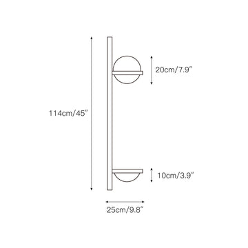 Palma Wall Lamp – detail 5 — Dimension drawings 2