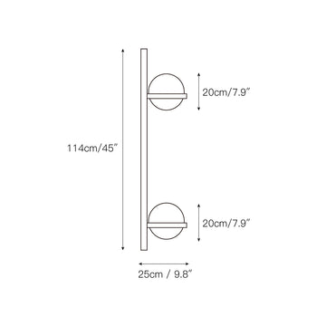 Palma Wall Lamp – detail 6 — Dimension drawings 3