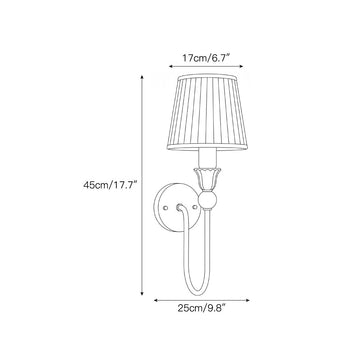 Palmer Wall Sconce – detail 3 — Dimension drawings 1