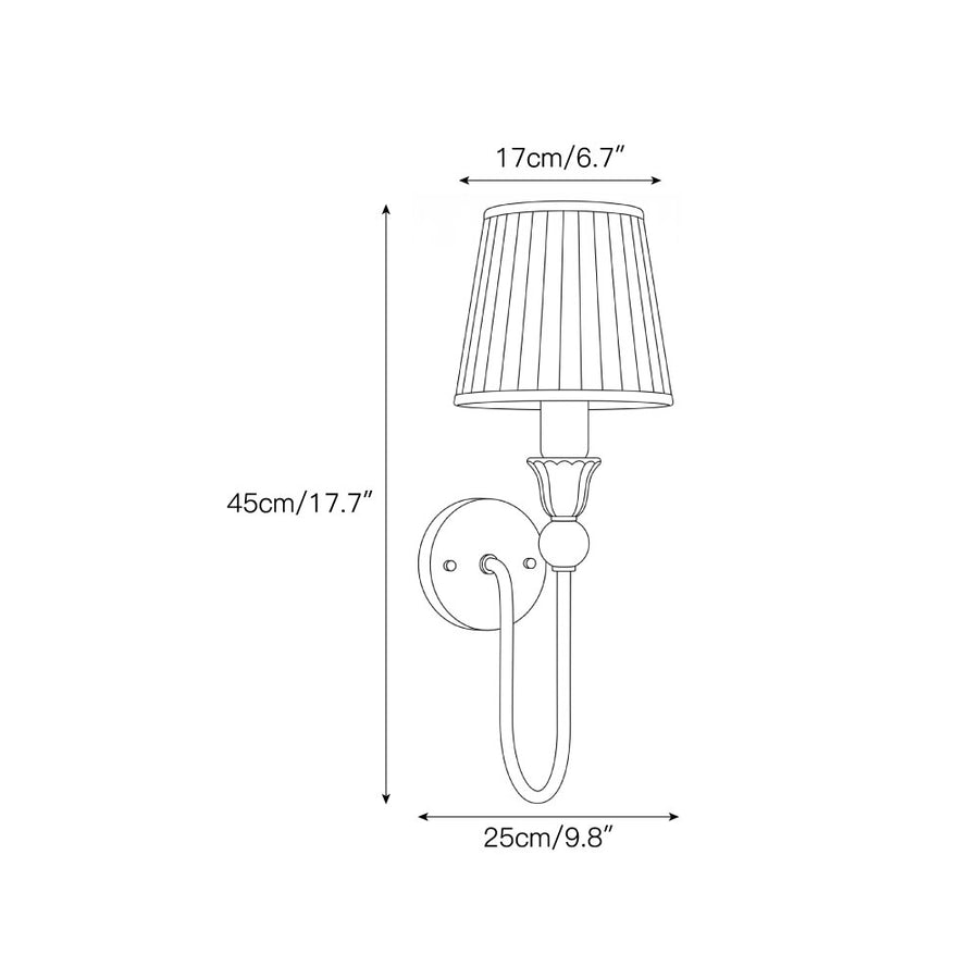 Palmer Wall Sconce – detail 3 — Dimension drawings 1