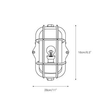 Hamilton Wall Light – detail 3 — Dimension drawings 1