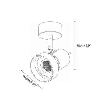 Palmoni LED Flush Mount – detail 3 — Dimension drawings 1