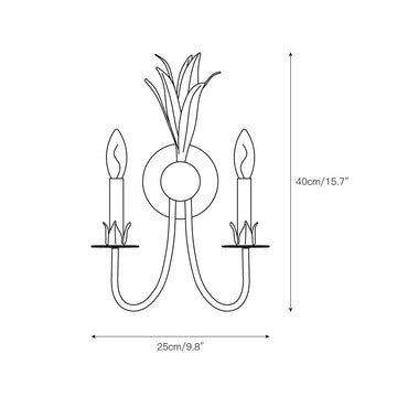 Paloma Wall Lamp – detail 4 — Dimension drawings 2