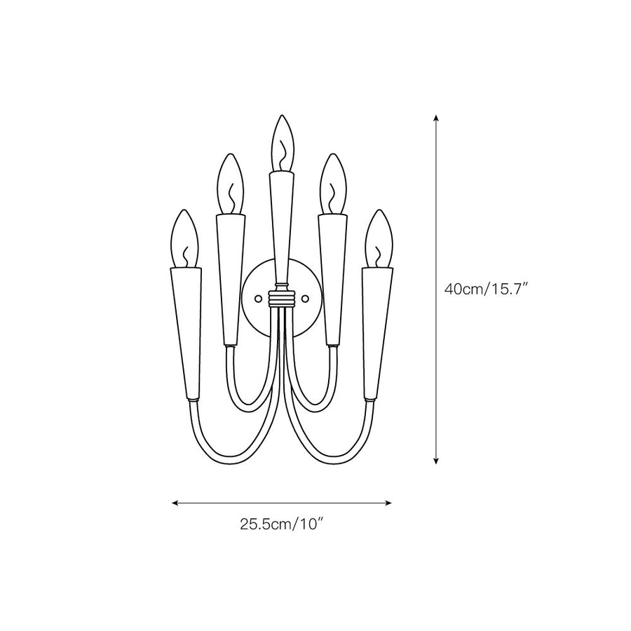 Pandora Wall Lamp – detail 3 — Dimension drawings 1