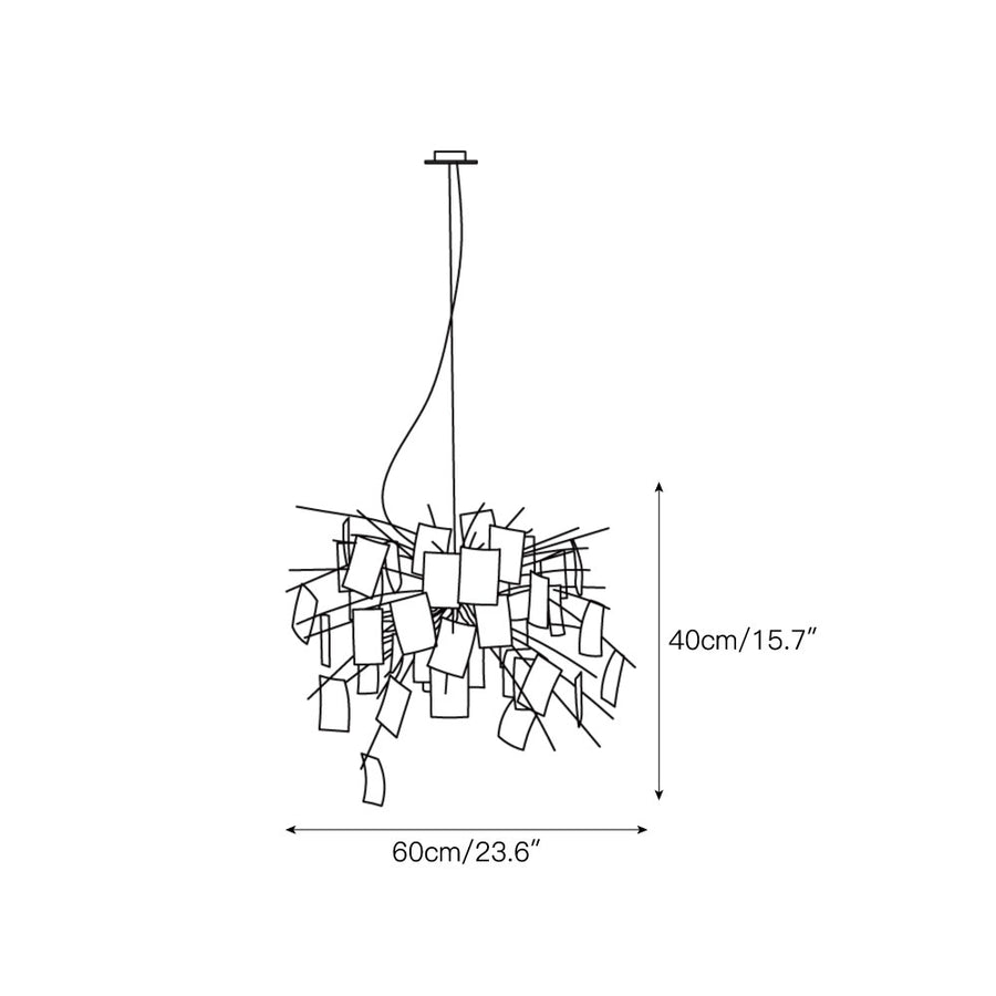 Lampadario Carta — Dimension drawings 1