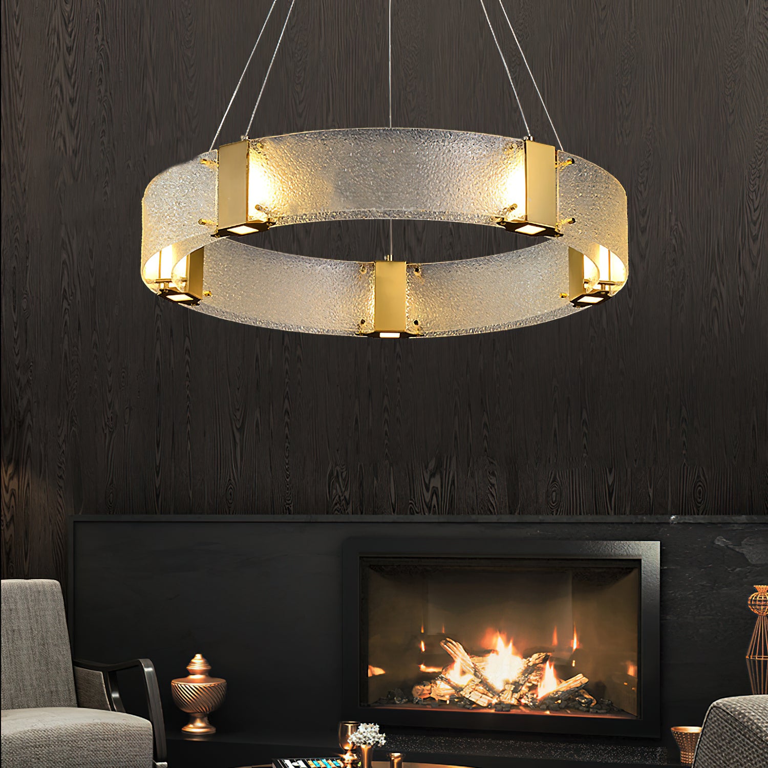 Parallel Ring Chandelier