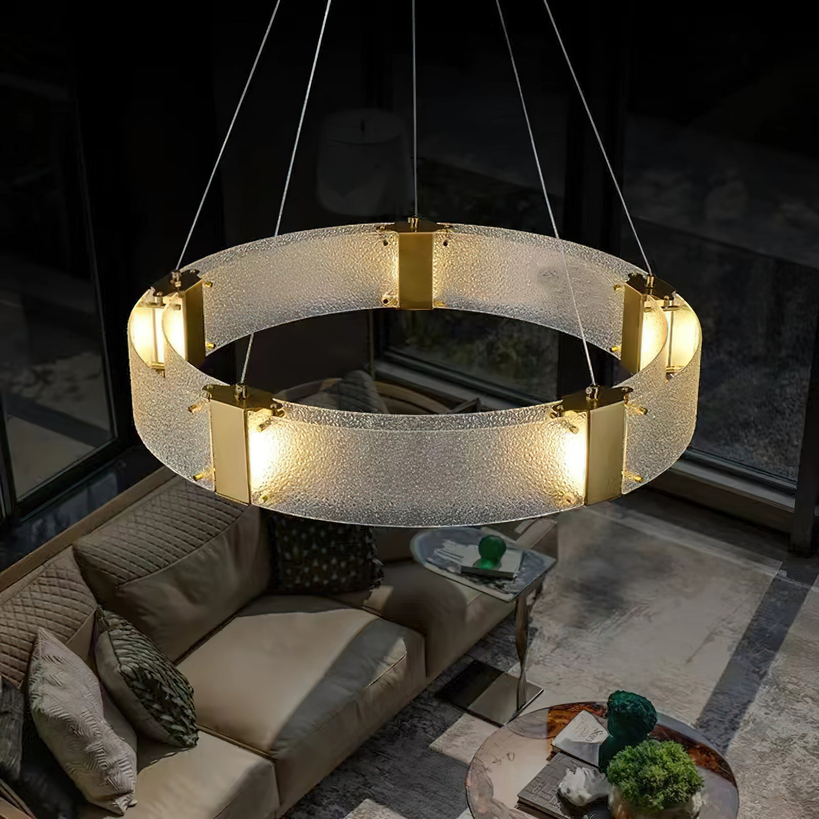 Parallel Ring Chandelier