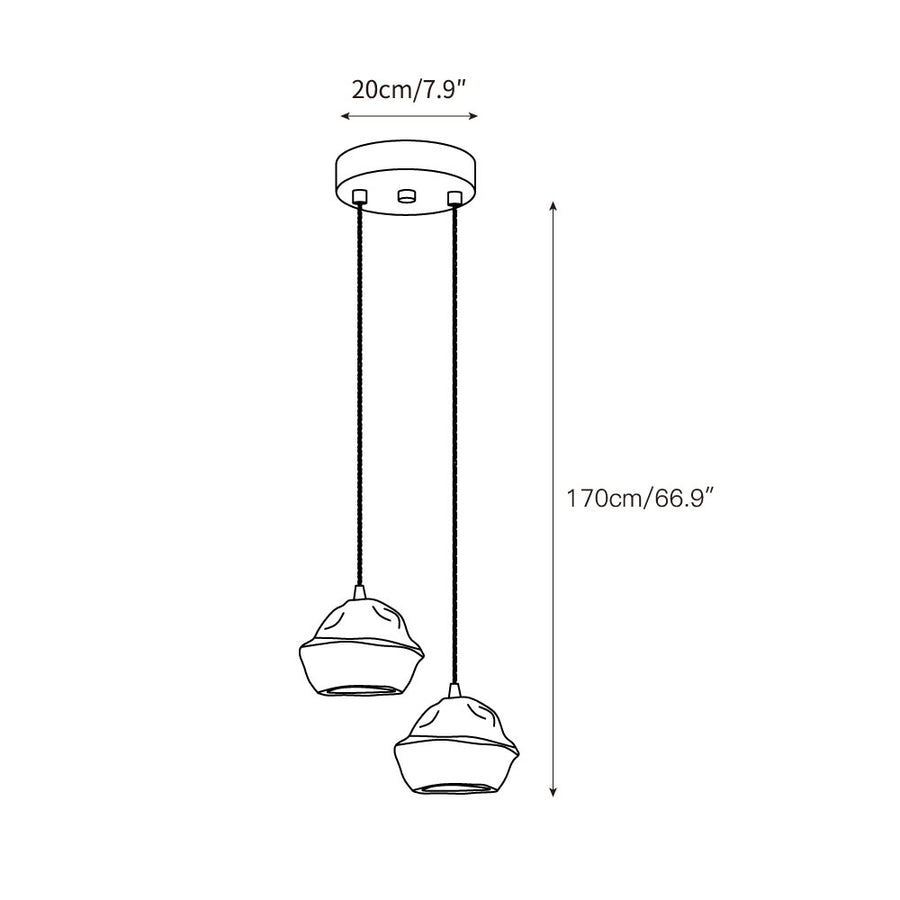 Patchvara Pendant Lamp – detail 4 — Dimension drawings 2