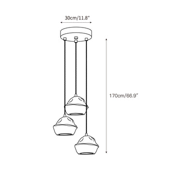 Patchvara Pendant Lamp – detail 5 — Dimension drawings 3