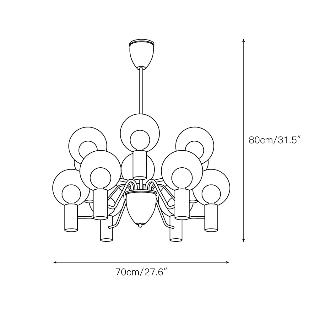 Patricia Glass Chandelier