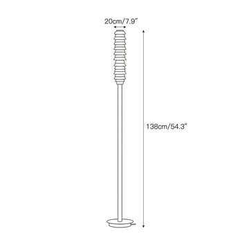Payson Alabaster Floor Lamp – detail 4 — Dimension drawings 2