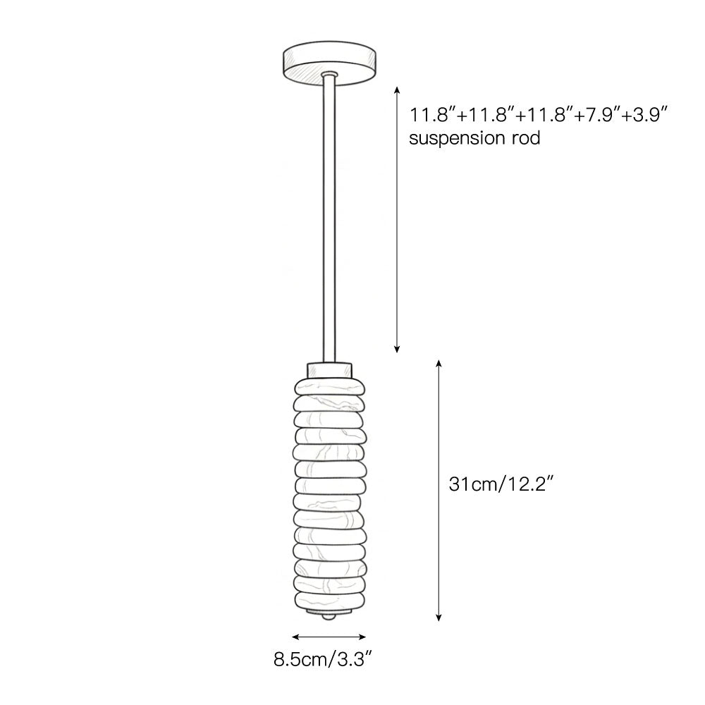 Payson Alabaster Pendant Lamp
