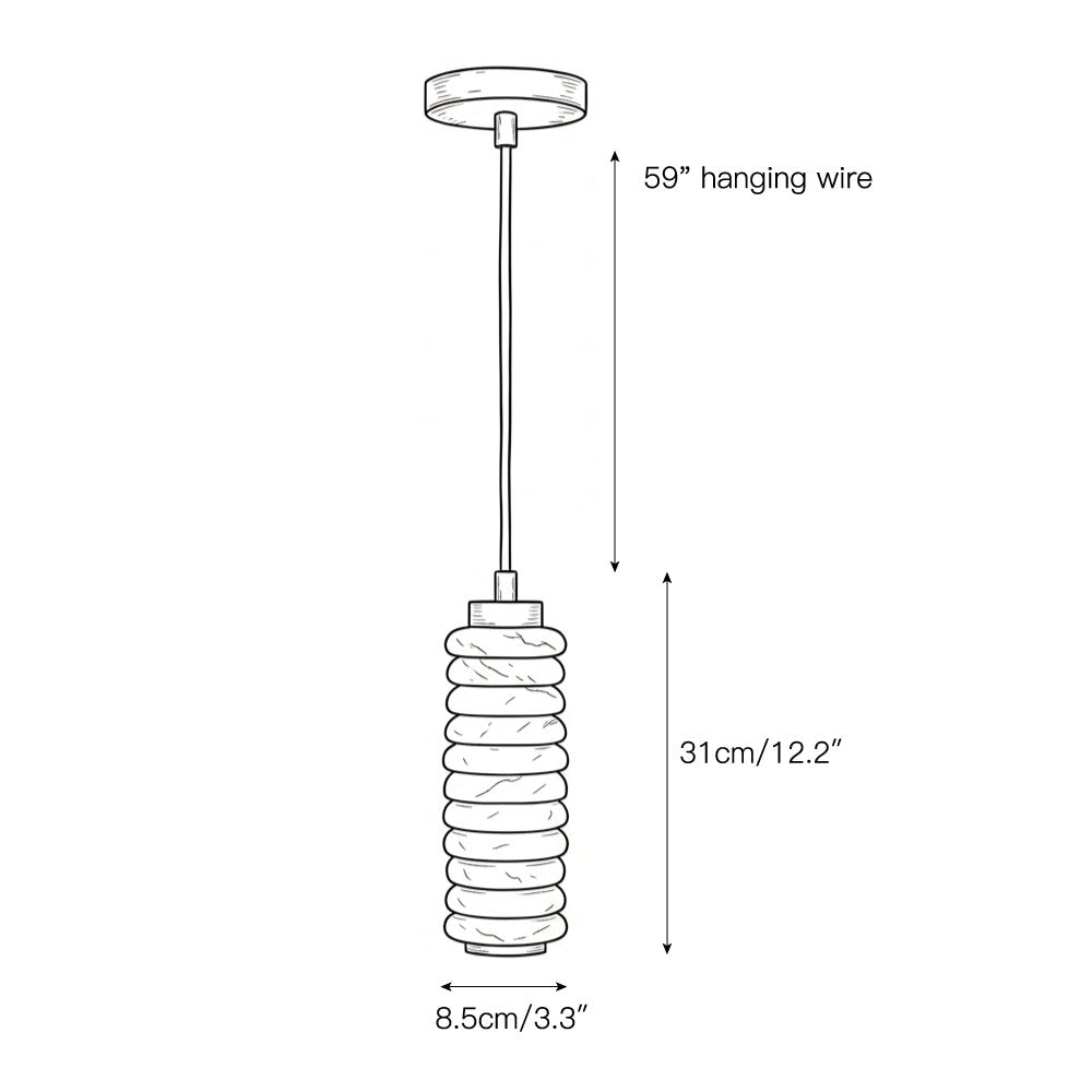 Payson Alabaster Pendant Lamp
