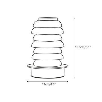 Payson Alabaster Table Lamp – detail 3 — Dimension drawings 1