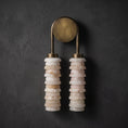 Load image into Gallery viewer, Payson Double Alabaster Wall Lamp
