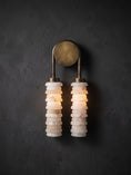 Load image into Gallery viewer, Payson Double Alabaster Wall Lamp
