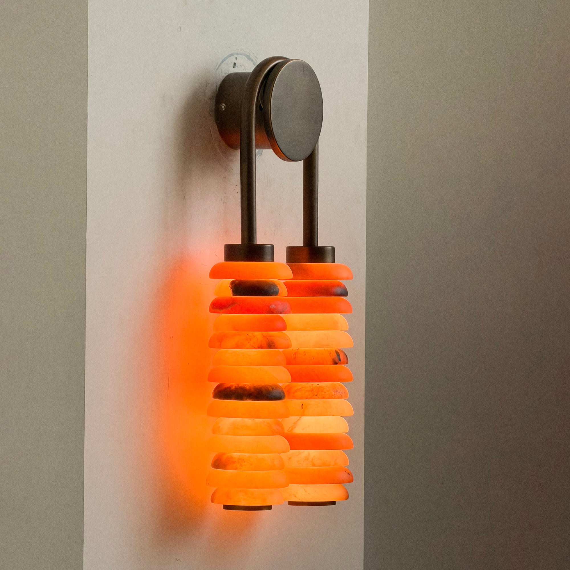 Payson Double Alabaster Wall Lamp