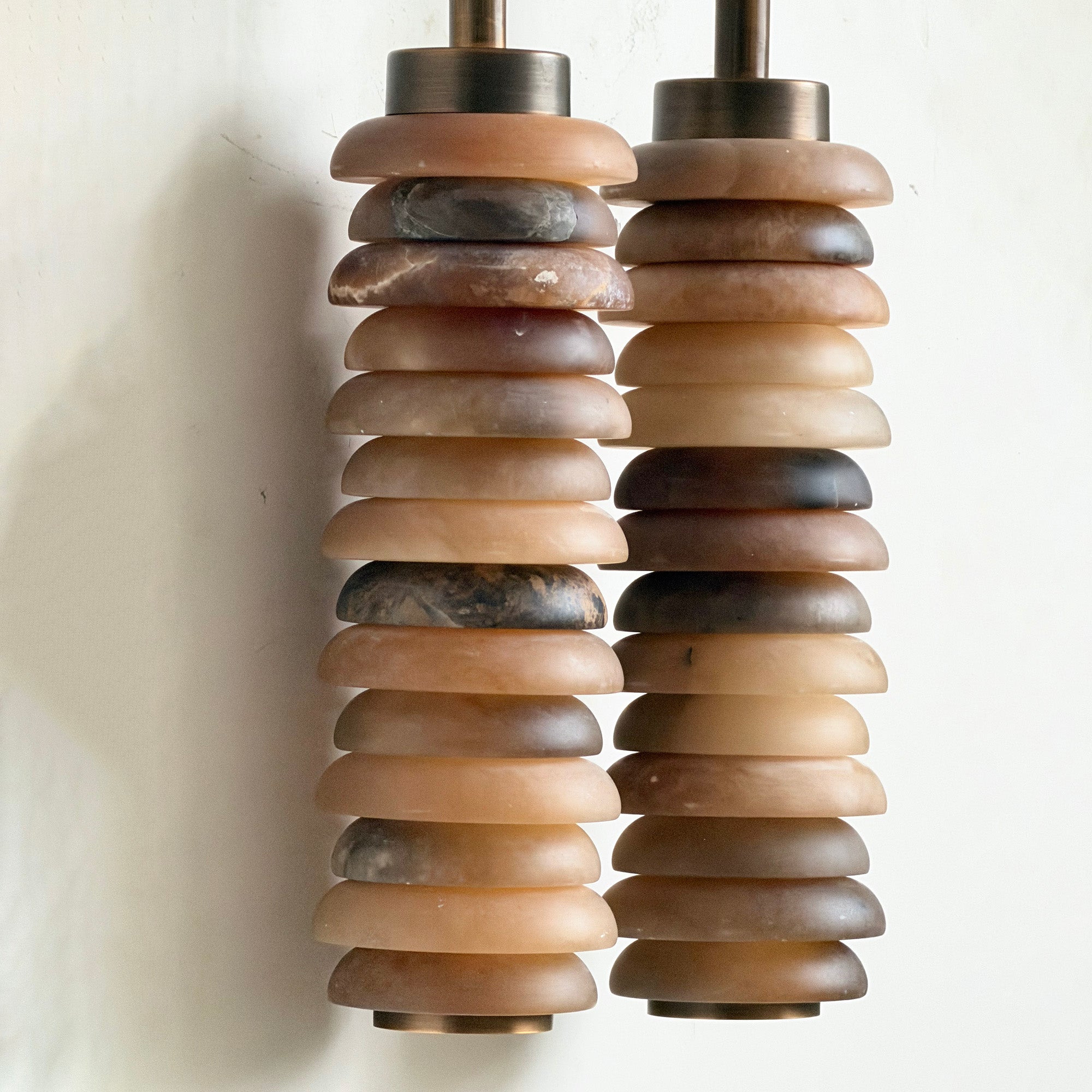 Payson Double Alabaster Wall Lamp