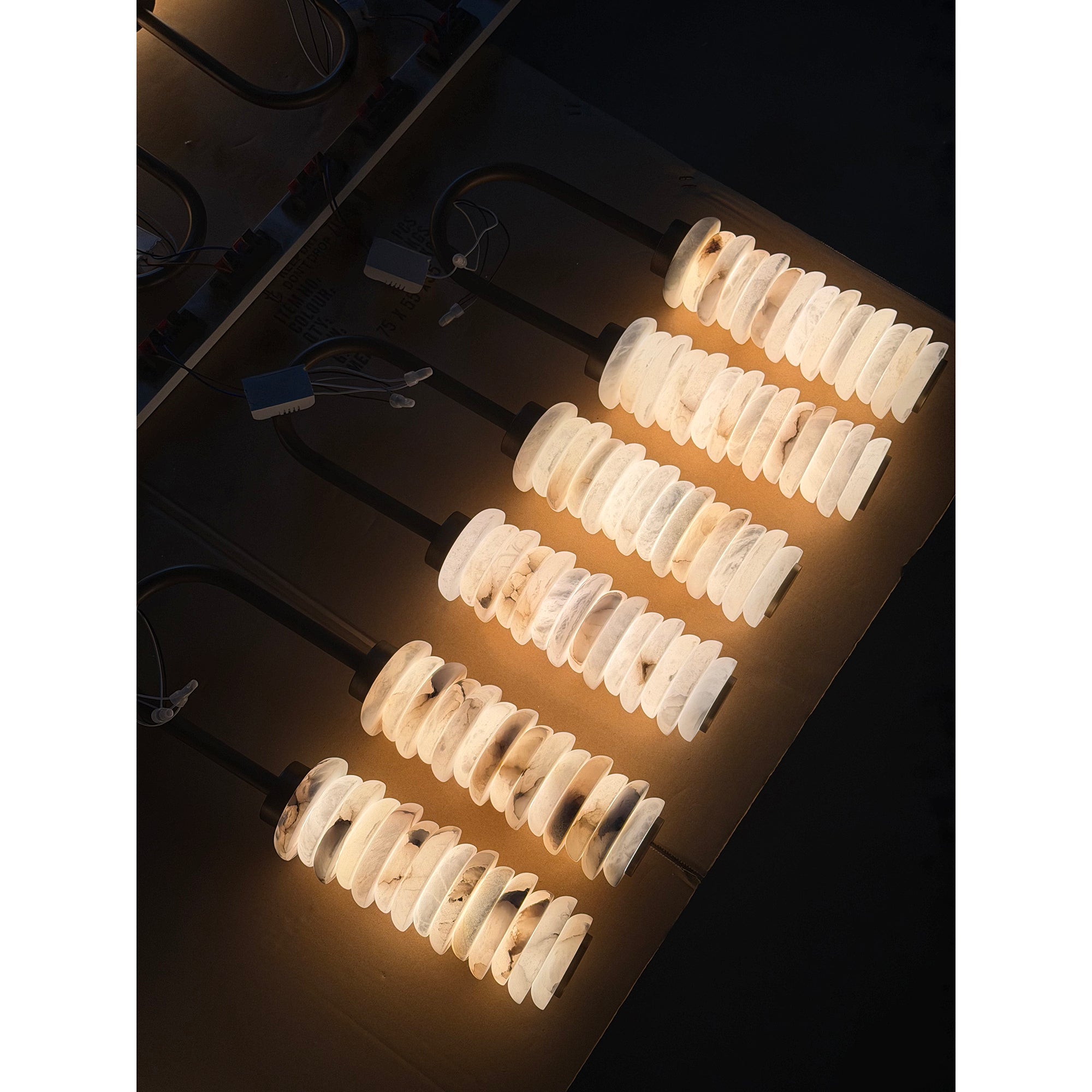 Payson Double Alabaster Wall Lamp