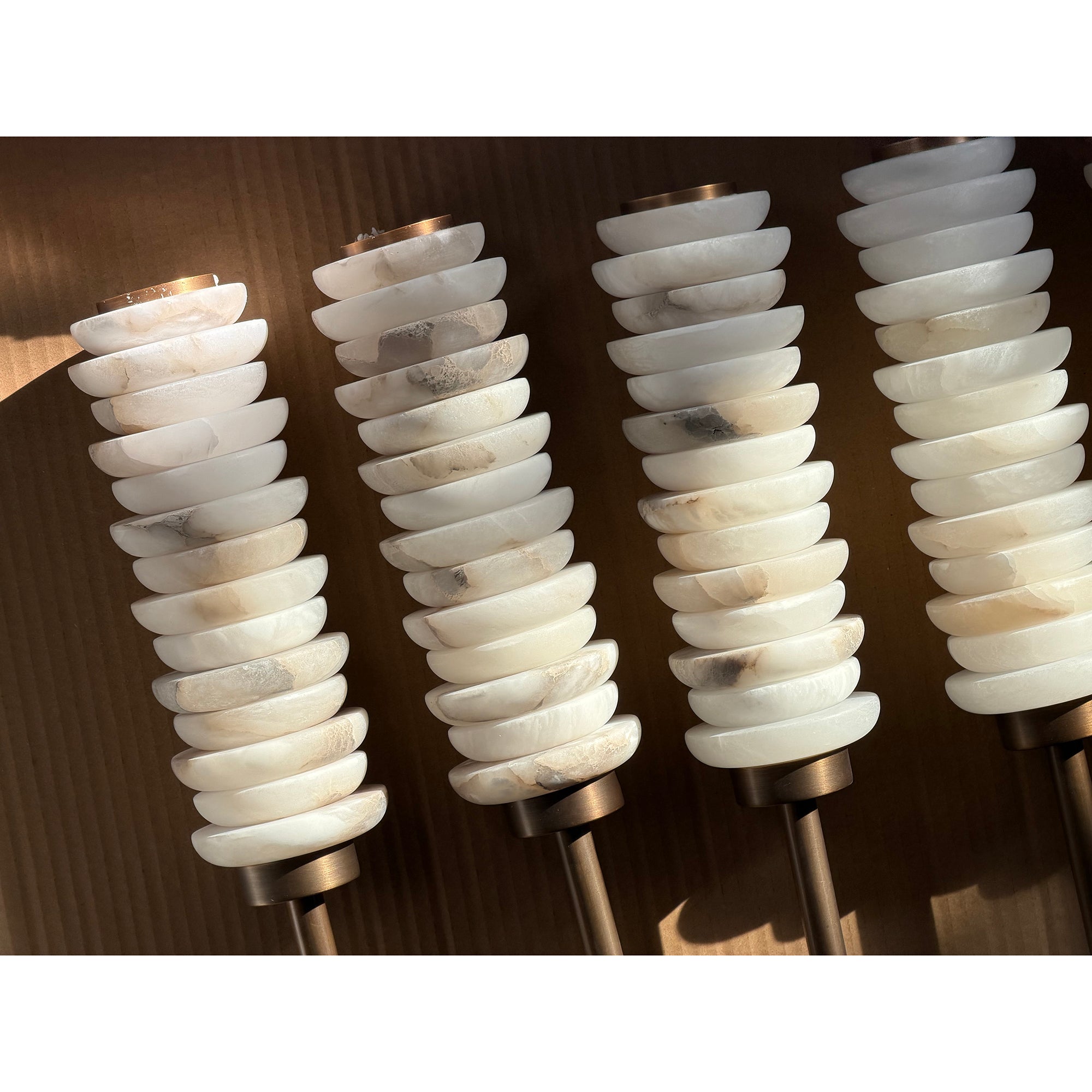 Payson Double Alabaster Wall Lamp