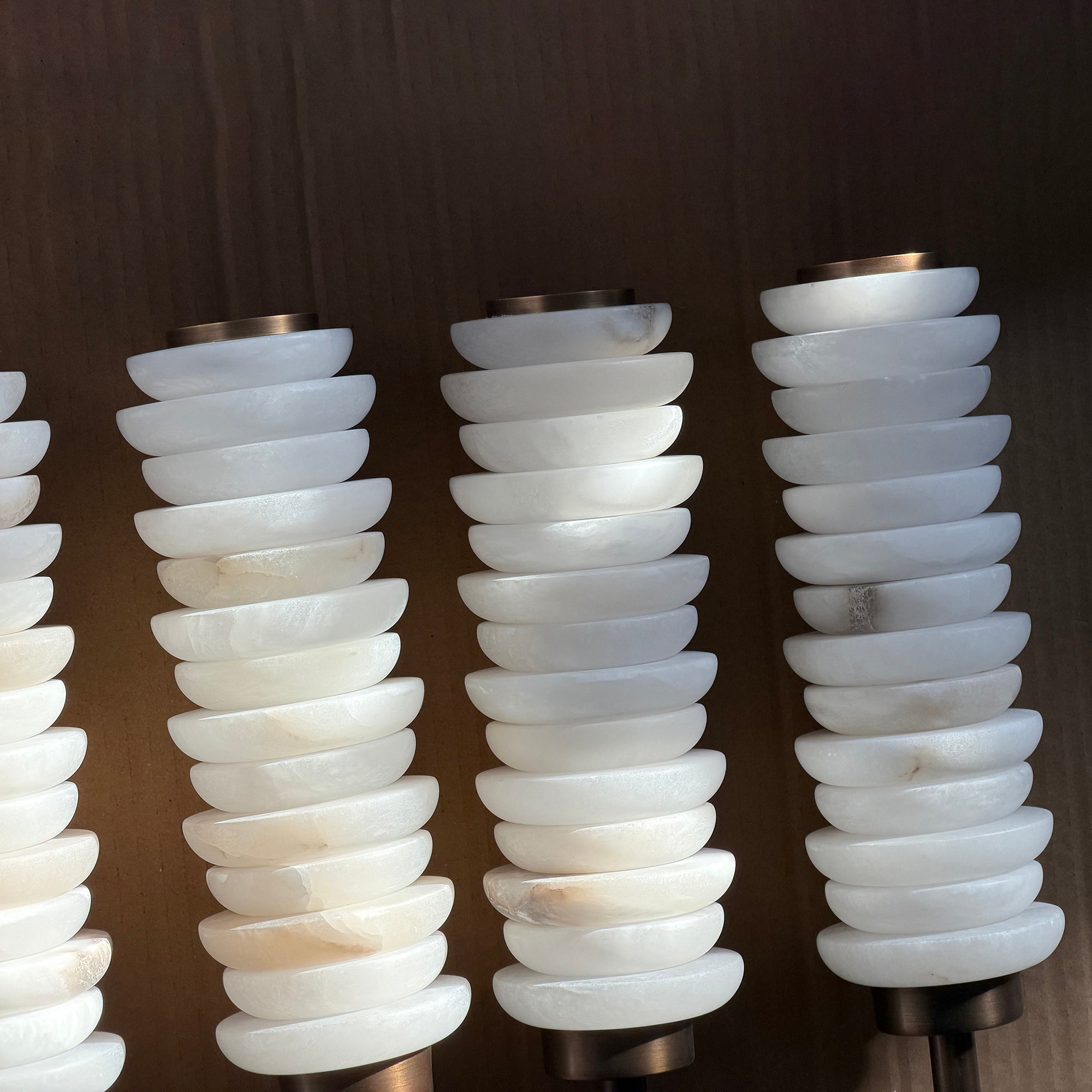 Payson Double Alabaster Wall Lamp