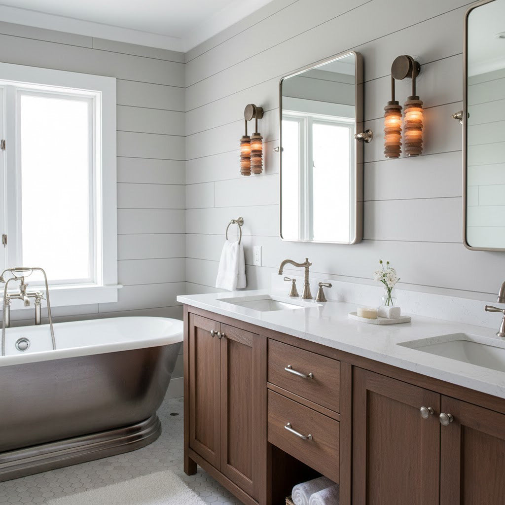 Payson Double Alabaster Wall Lamp