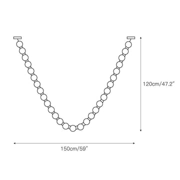 Pearl Necklace Chandelier – detail 7 — Dimension drawings 5