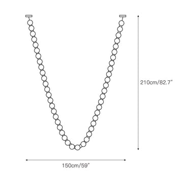 Pearl Necklace Chandelier – detail 9 — Dimension drawings 7