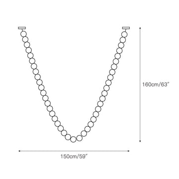 Pearl Necklace Chandelier – detail 8 — Dimension drawings 6
