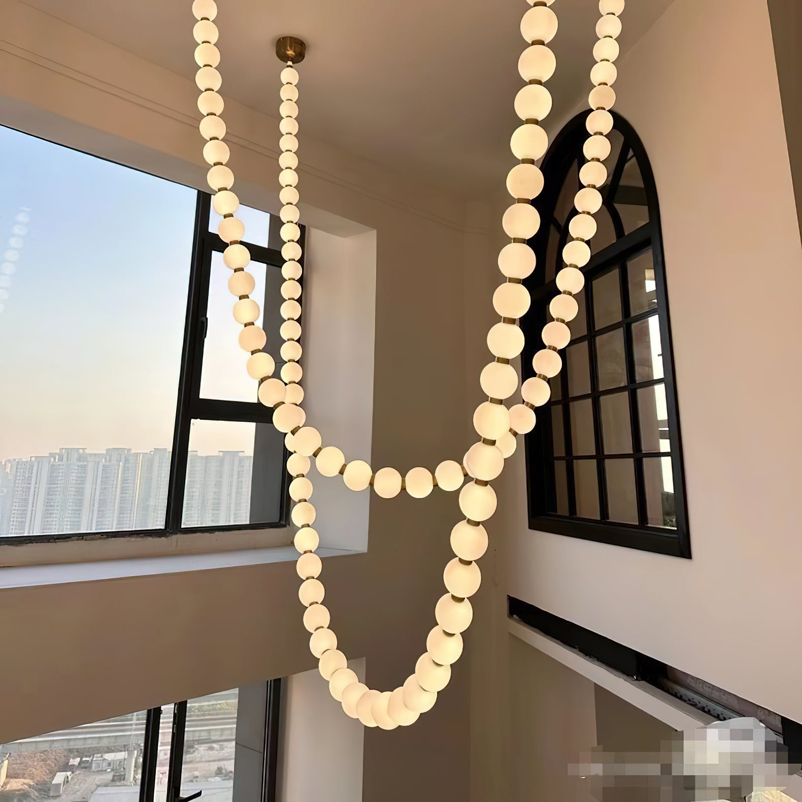 Pearl Necklace Chandelier