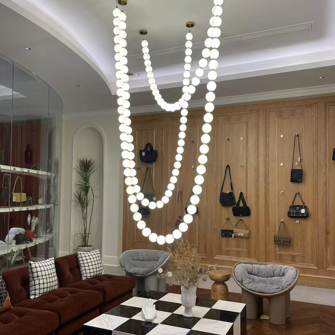 Pearl Necklace Chandelier