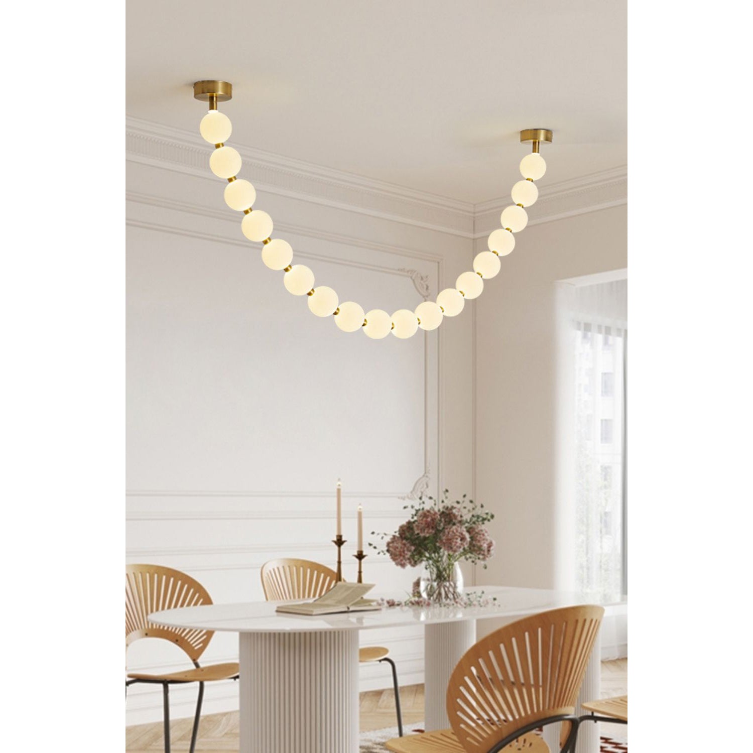 Pearl Necklace Chandelier