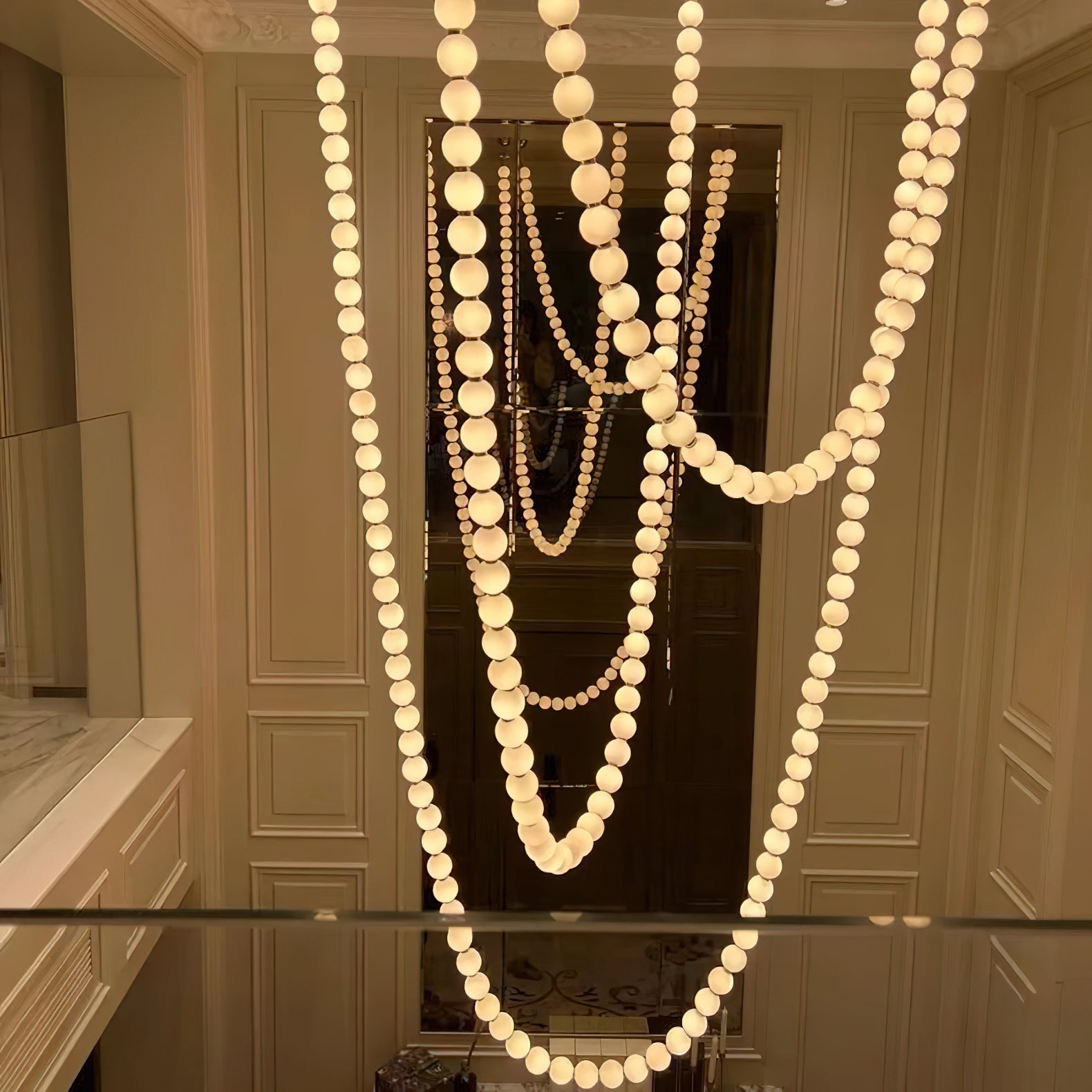 Pearl Necklace Chandelier