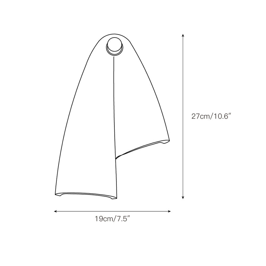 Pearlmont Travertine Wall Lamp – detail 3 — Dimension drawings 1