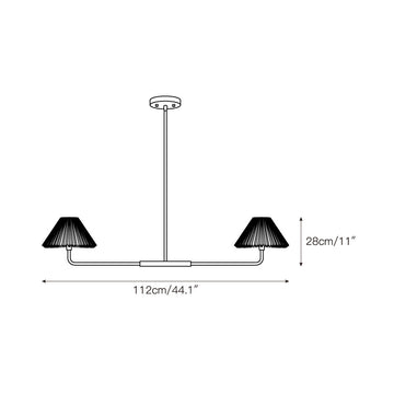 Pearson Linear Pendant Lamp – detail 3 — Dimension drawings 1