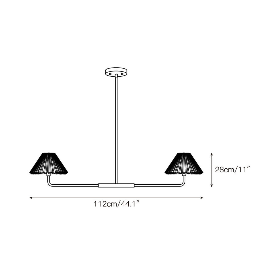 Pearson Linear Pendant Lamp – detail 3 — Dimension drawings 1