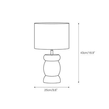 Pebble Wood Table Lamp – detail 4 — Dimension drawings 1