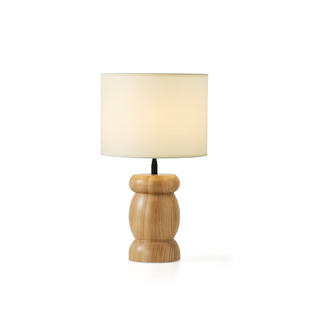 Pebble Wood Table Lamp