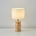 Load image into Gallery viewer, Pebble Wood Table Lamp
