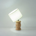 Load image into Gallery viewer, Pebble Wood Table Lamp
