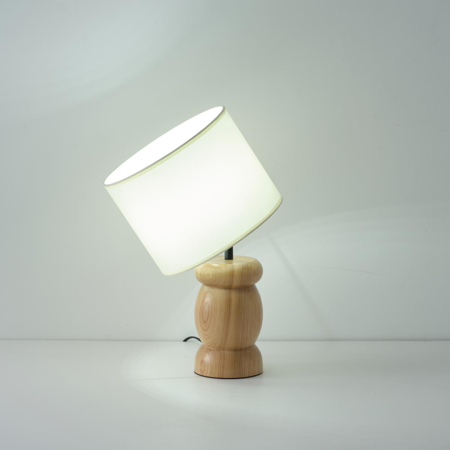 Pebble Wood Table Lamp