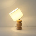 Load image into Gallery viewer, Pebble Wood Table Lamp
