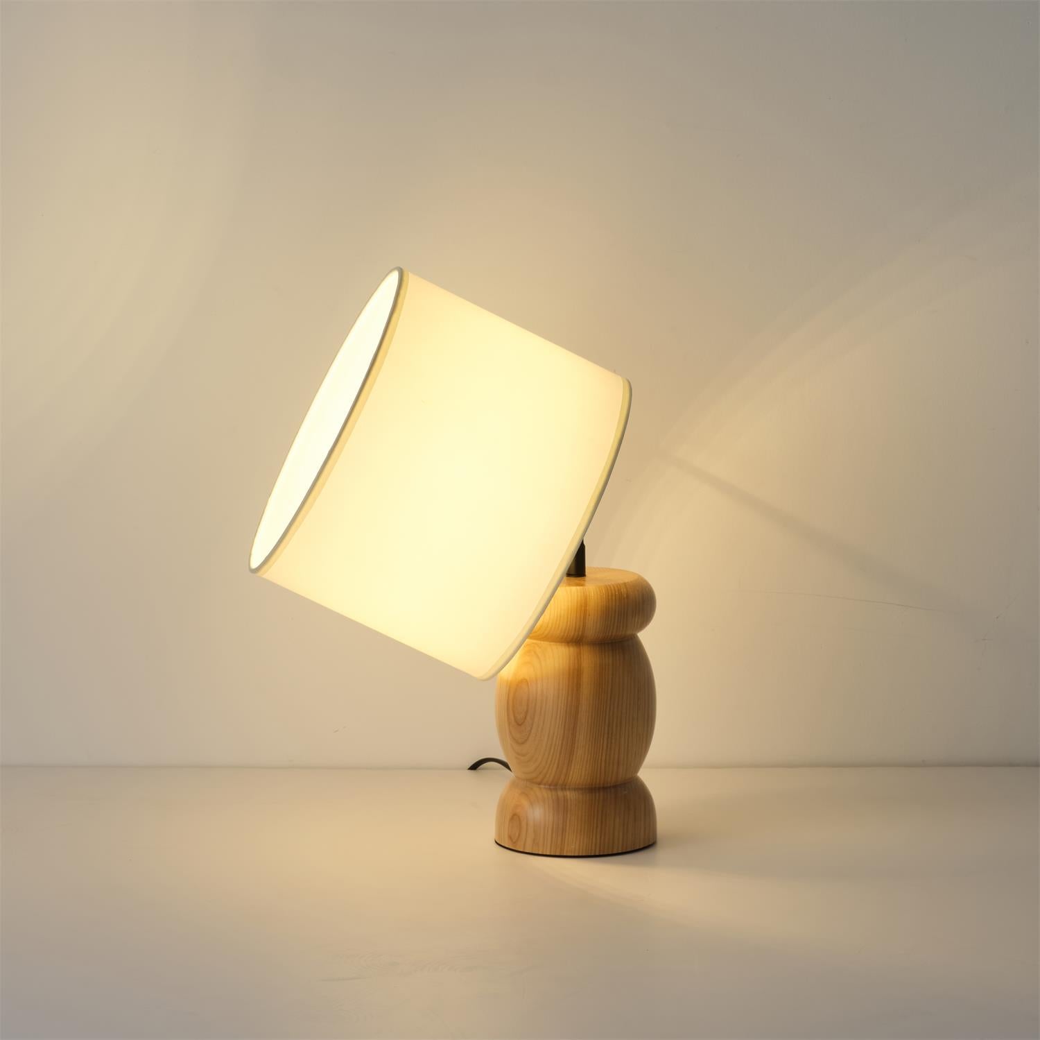 Pebble Wood Table Lamp