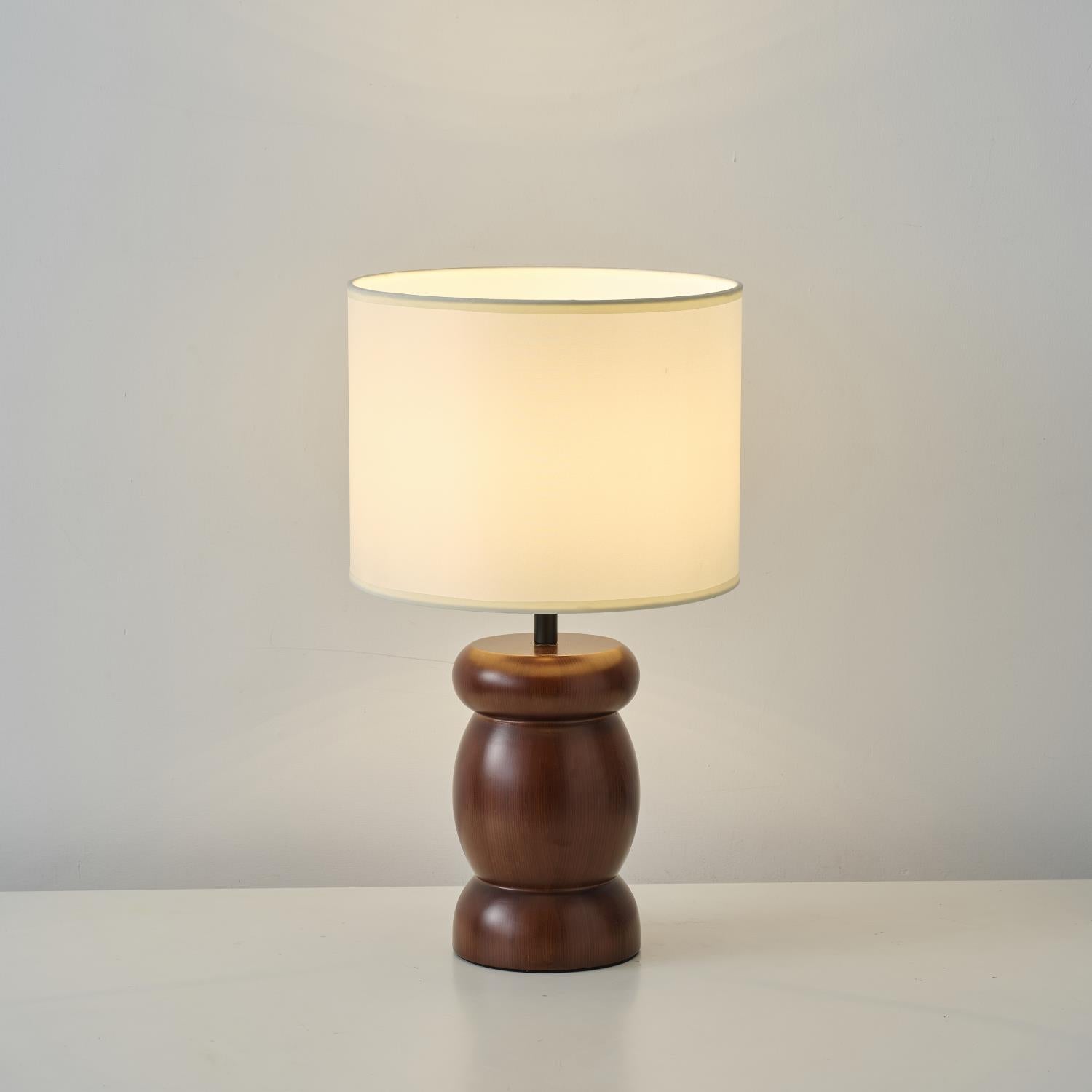 Pebble Wood Table Lamp