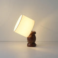 Load image into Gallery viewer, Pebble Wood Table Lamp
