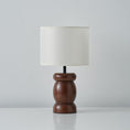 Load image into Gallery viewer, Pebble Wood Table Lamp
