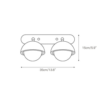 Pecherna Wall Sconce – detail 3 — Dimension drawings 1