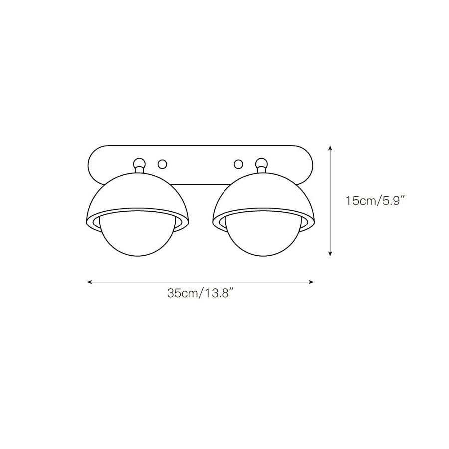 Pecherna Wall Sconce – detail 3 — Dimension drawings 1