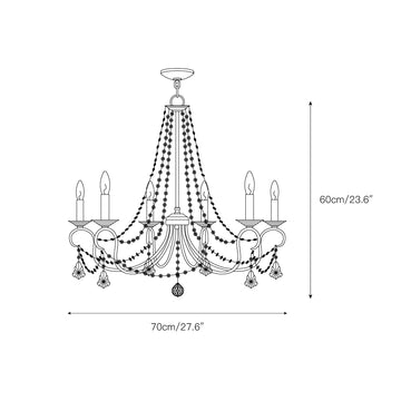 Pennington Chandelier – detail 4 — Dimension drawings 2