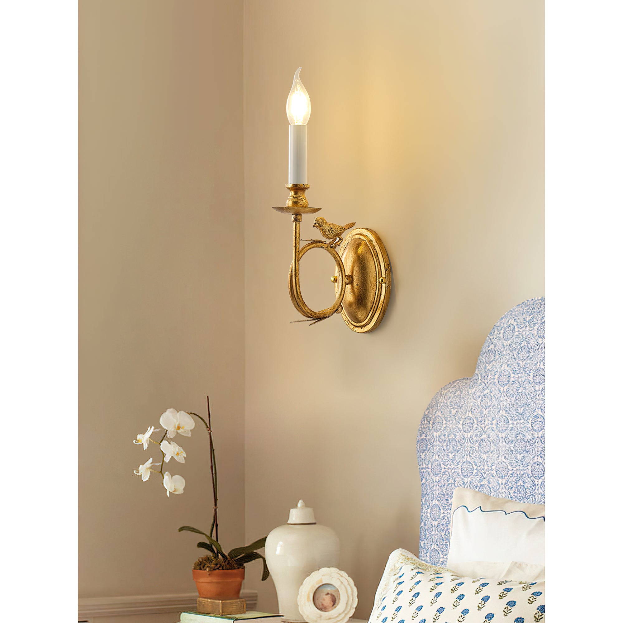 Perching Bird Sconce